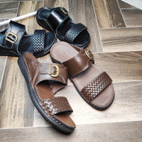 Mule orthopédique Marron avec boucle