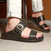 Mule orthopédique Noir avec boucle