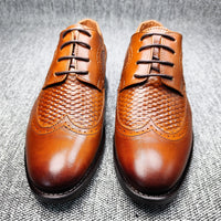 chaussure borsalino classique griffé marron