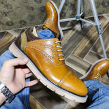 chaussure de ville Oxford marron clair