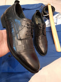 chaussure classic petit carreau noir
