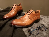 chaussure classic petit carreau marron clair