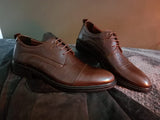 chaussure classic petit carreau marron foncé