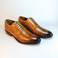 borsalino en cuir Marron tabac