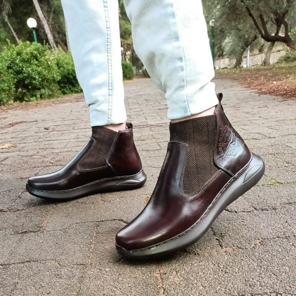 Demis boots ADVENTURE marron foncé