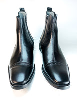 Boots en cuir noir éleganza