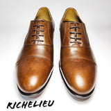 Richelieu en cuir marron