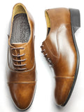 Richelieu en cuir marron