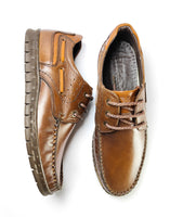 Chaussure Bateau en cuir marron