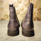 Boots en cuir gris Eléganza