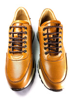 basket en cuir marron clair