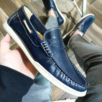 Trappeur en cuir VENDI Bleu