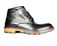 Demis boots noir Boston avec lacet