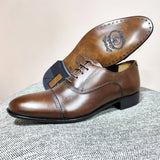 Richelieu en cuir marron
