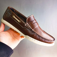 Trappeur en cuir VENDI Marron Foncé