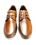 Chaussure Bateau en cuir marron