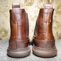 Demis boots Borsalino sport marron foncé