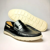 Trappeur en cuir VENDI Noir semelle clair