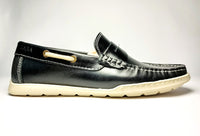 Trappeur en cuir VENDI Noir semelle clair