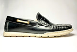 Trappeur en cuir VENDI Noir semelle clair