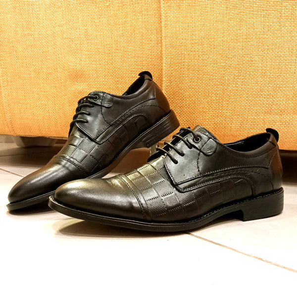 chaussure classic petit carreau noir