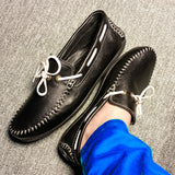 trappeur en cuir Noir