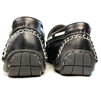 trappeur en cuir Noir