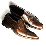 Mocassin classic à pompon marron foncé