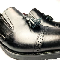 Mocassin classic a pompon noir