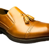 Mocassin classic a pompon marron clair