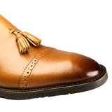 Mocassin classic a pompon marron clair