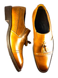 Mocassin classic a pompon marron clair