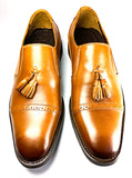Mocassin classic a pompon marron clair