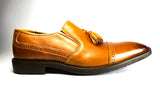 Mocassin classic a pompon marron clair