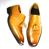 Mocassin classic a pompon marron clair