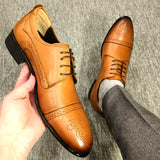 Chaussure classic Brogue marron clair