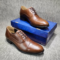 Richelieu en cuir marron