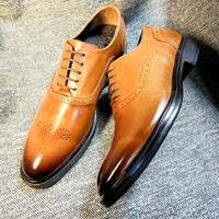 borsalino en cuir Marron tabac