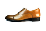 Richelieu en cuir marron clair