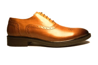 borsalino en cuir Marron tabac