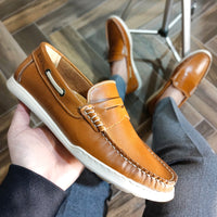 Trappeur en cuir VENDI Marron clair
