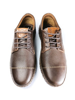 chaussure décontracté en cuir marron