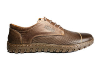 chaussure décontracté en cuir marron